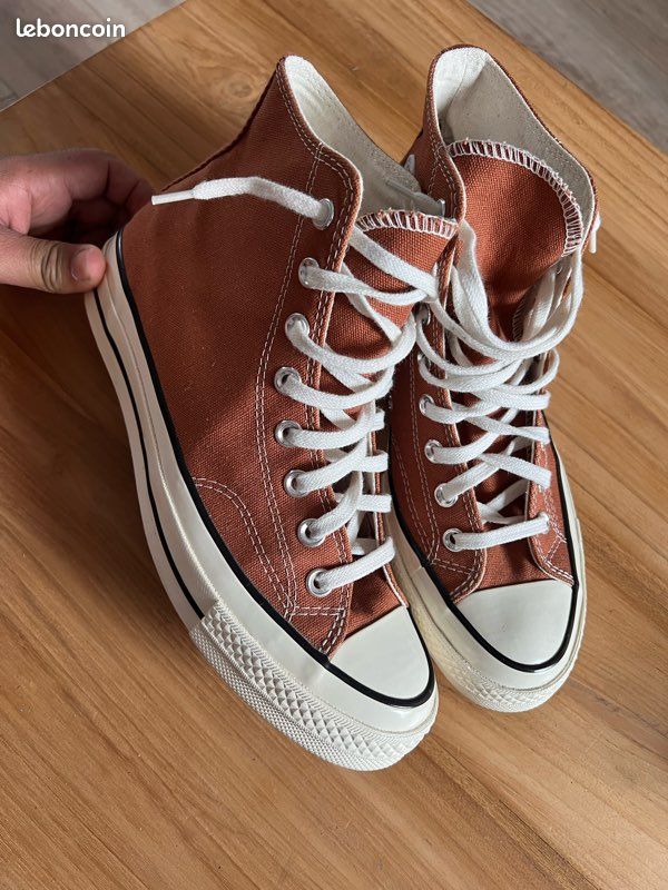 Converse Chuck Taylor All Star montantes – couleur rouille/orange