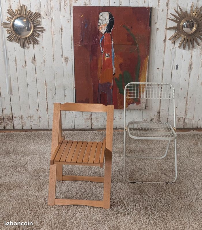 Chaise pliante vintage (image 1)
