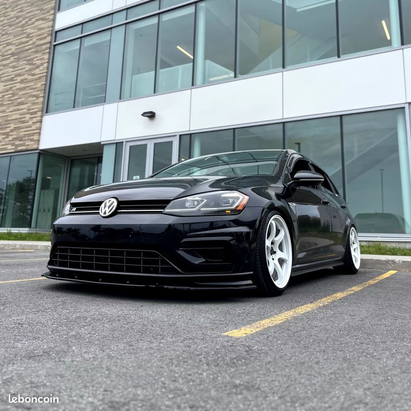 Spoiler Avant ABS Pour Volkswagen Golf 7/7.5 GTI GTD 7R 2014-2019 - Design Sportif Noir