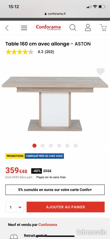 Table de salon (image 1)