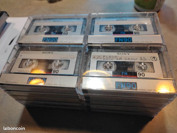 Pack De 5 Cassettes Audio Sony FN 90 – Vintage France 1985 – Neuves Sous Blister