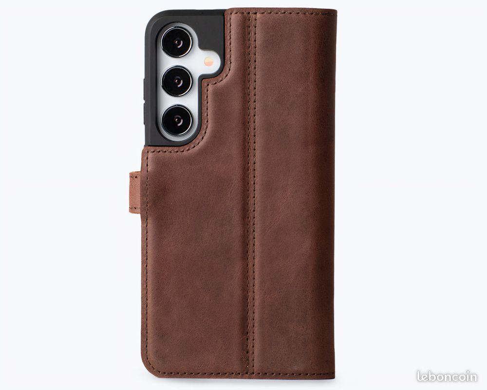 Coque Portefeuille Cuir Vintage Avec Fermeture éclair - Motif Crâne Gothique Pour IPhone / Galaxy MN2670