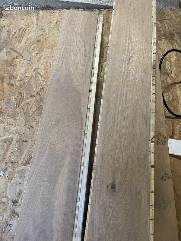 Parquet contrecollé chêne blanchi (image 1)
