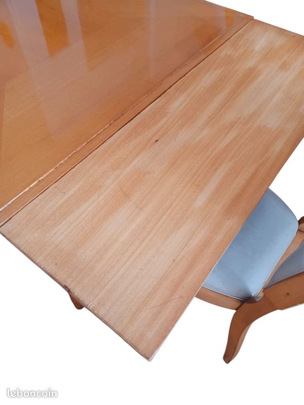 Superbe Ensemble table extensible + 6 chaises vintage 60's 70's arts déco (image 10)