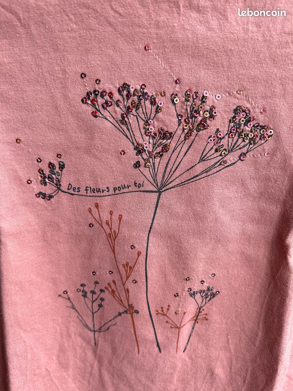 T-shirt Rose Pour Fille 10 Ans - La Redoute - Neuf Avec étiquettes