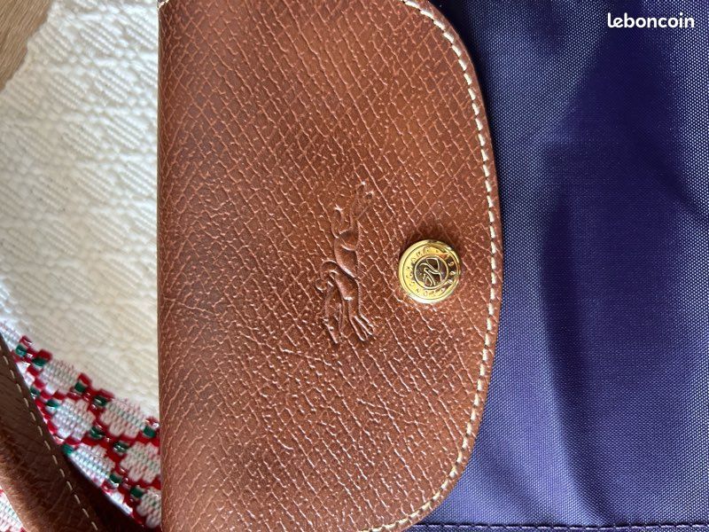 Sac à main pliable M Longchamp violet (image 3)