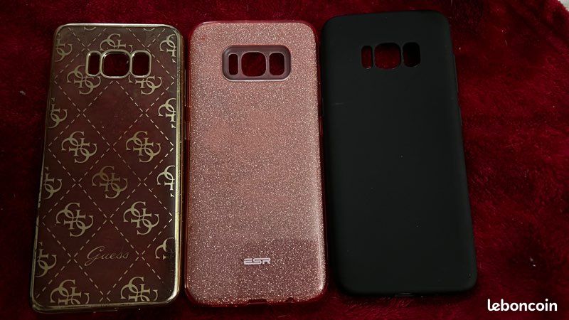 Coques guess, paillettes et noire Samsung S8 (image 1)