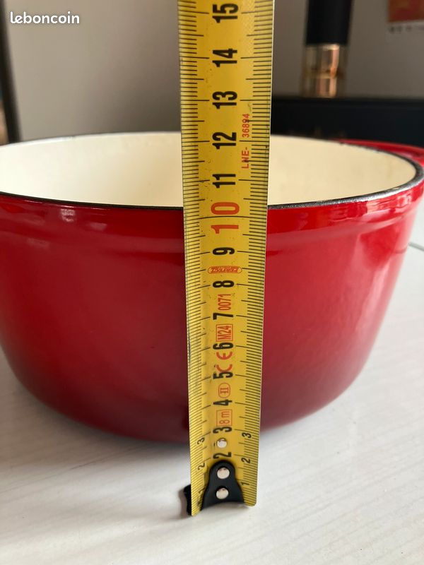Cocotte en fonte émaillée 20 cm - Année 60/70 (image 9)