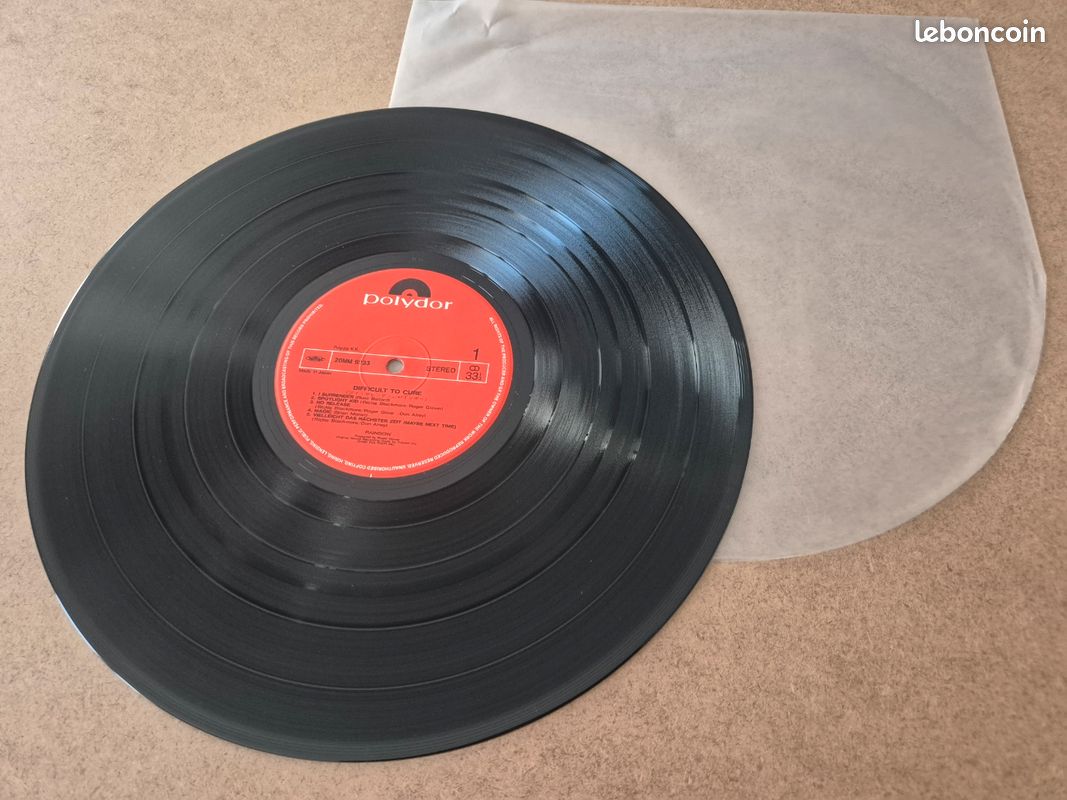 Vinyle de Rainbow - Difficult To Cure en pressage Japonais (image 3)