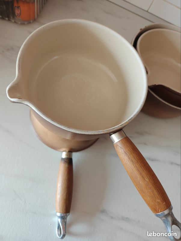 ANCIENNE MARMITE CASSEROLE Cocotte Le Creuset Plat A Four Sans