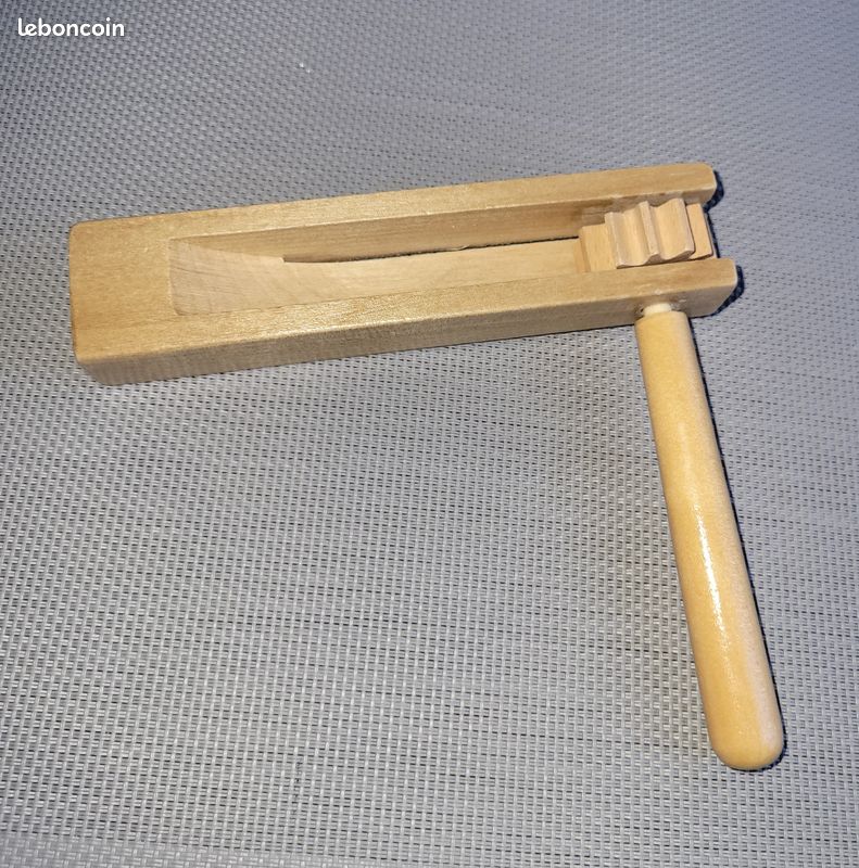Crécelle en bois poli pour enfants, parents, éducation mus (image 2)