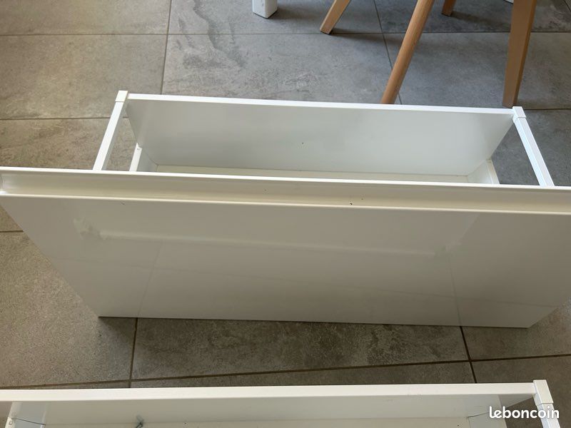 Tiroir cuisine IKEA voxtorp blanc brillant 80x40 état neuf (image 2)