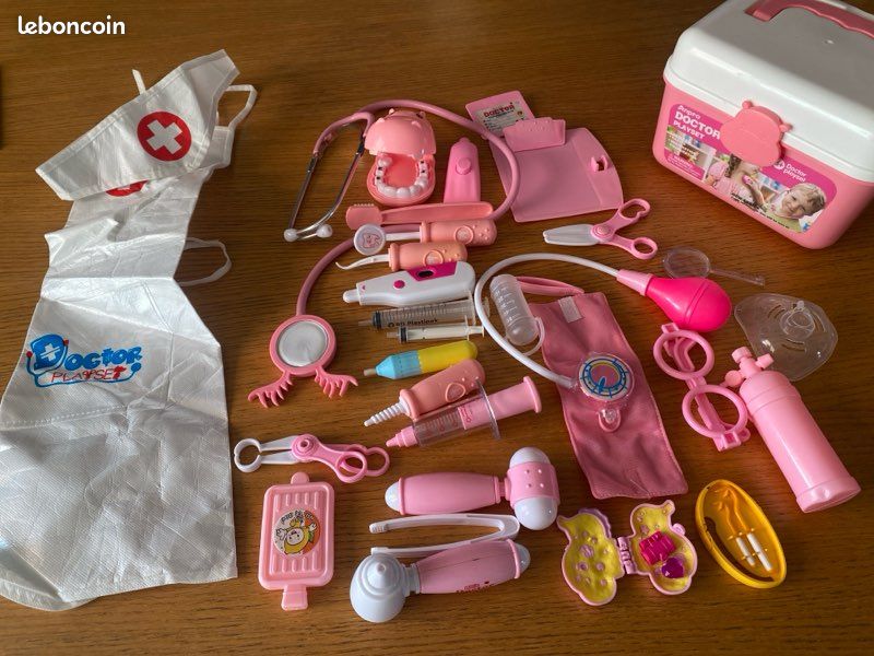 Mallette De Docteur En Rose – Jeu De Rôle Médical Pour Enfants Dès 3 Ans – Éducatif, Sonore, Matériaux Sûrs