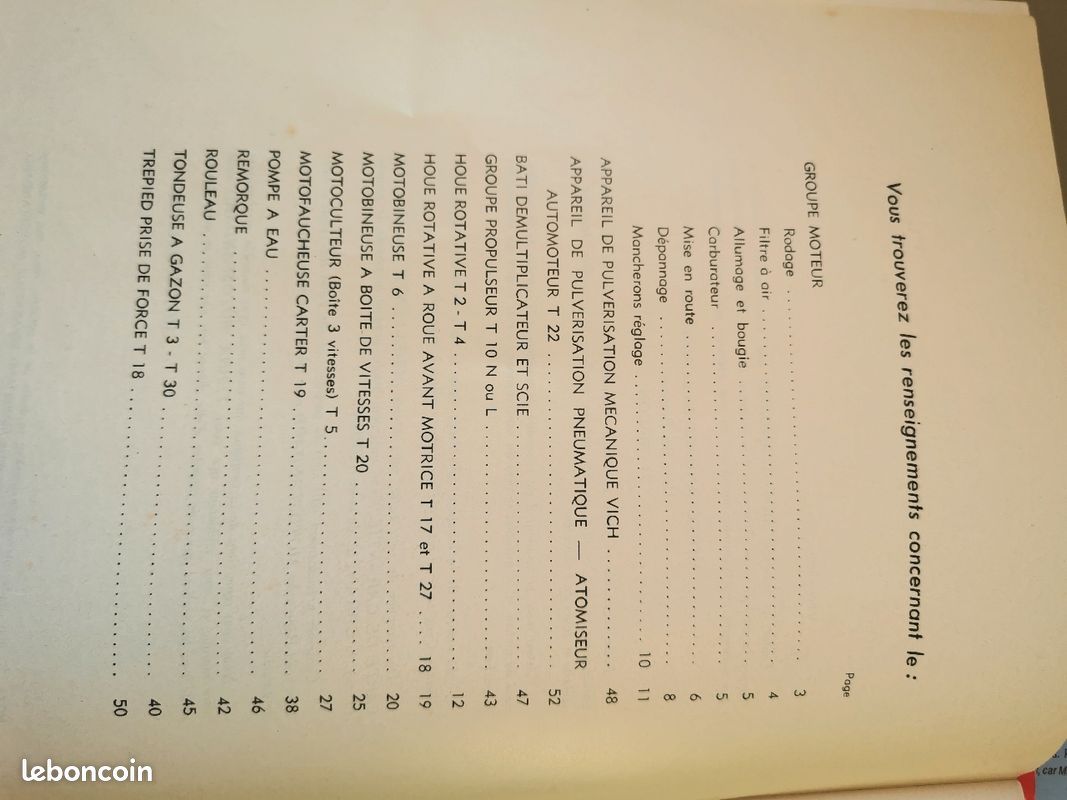 Catalogue pieces détachées moteur bernard (image 2)