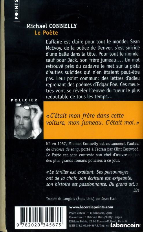 Polars auteurs Michael Connelly Le poète (image 2)