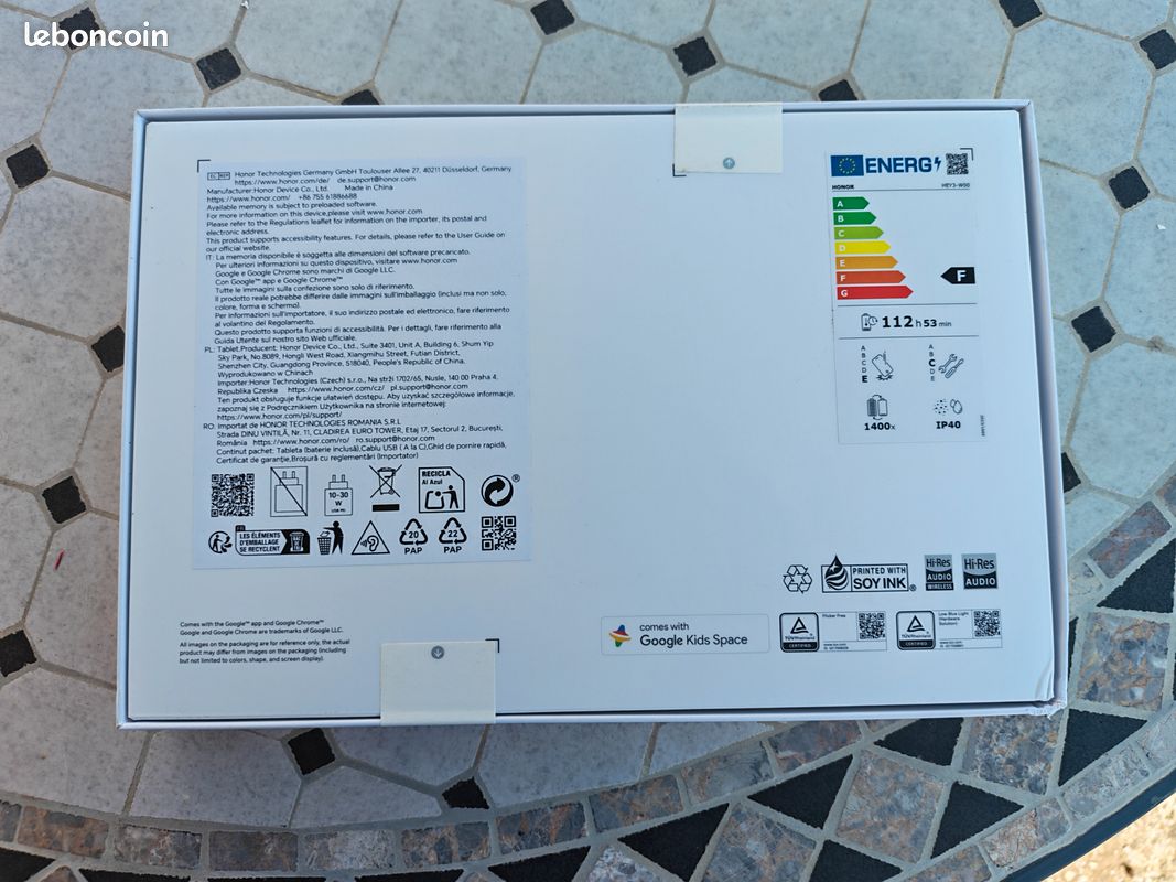 Honor tablette pad 10 neuf jamais servie couleur gris (image 2)