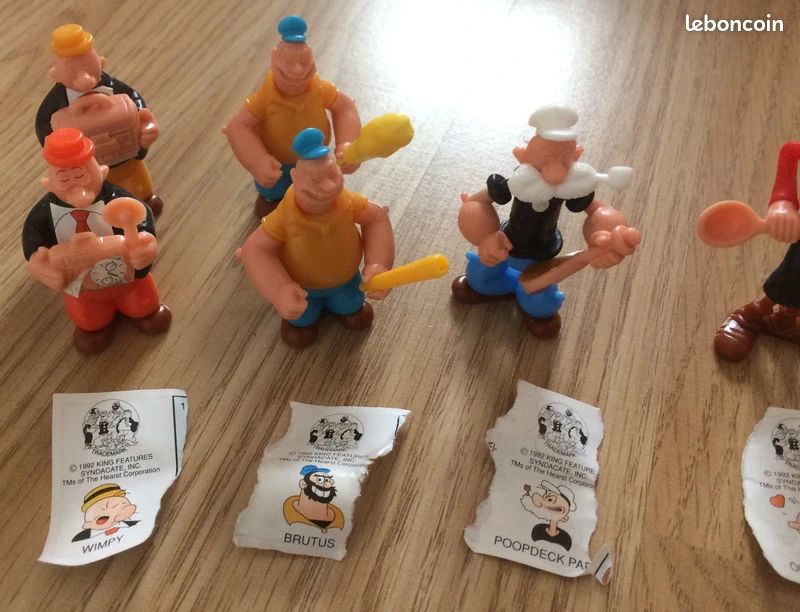 Kinder Surprise - 10 figurines Popeye et ses amis - 1991 (image 2)
