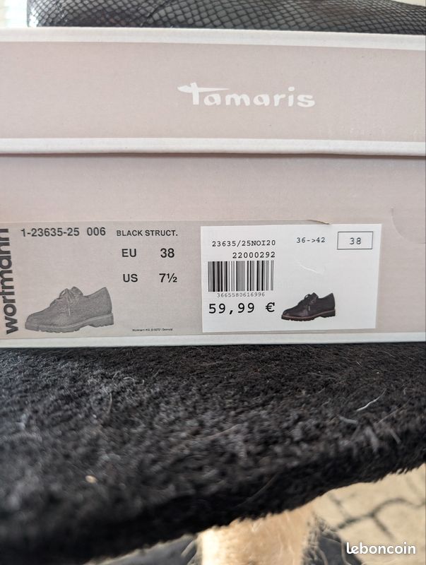 Tamaris derbies noires 38 (image 3)