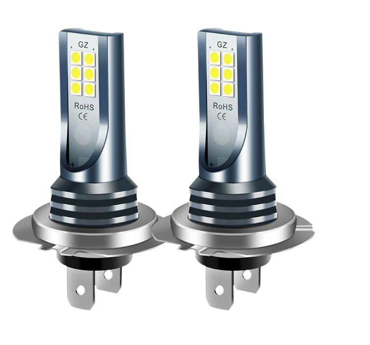 2 Ampoules H7 LED 10W 12V 6000k 4800Lm Alu IP67 Feux Phares - Équipement  auto