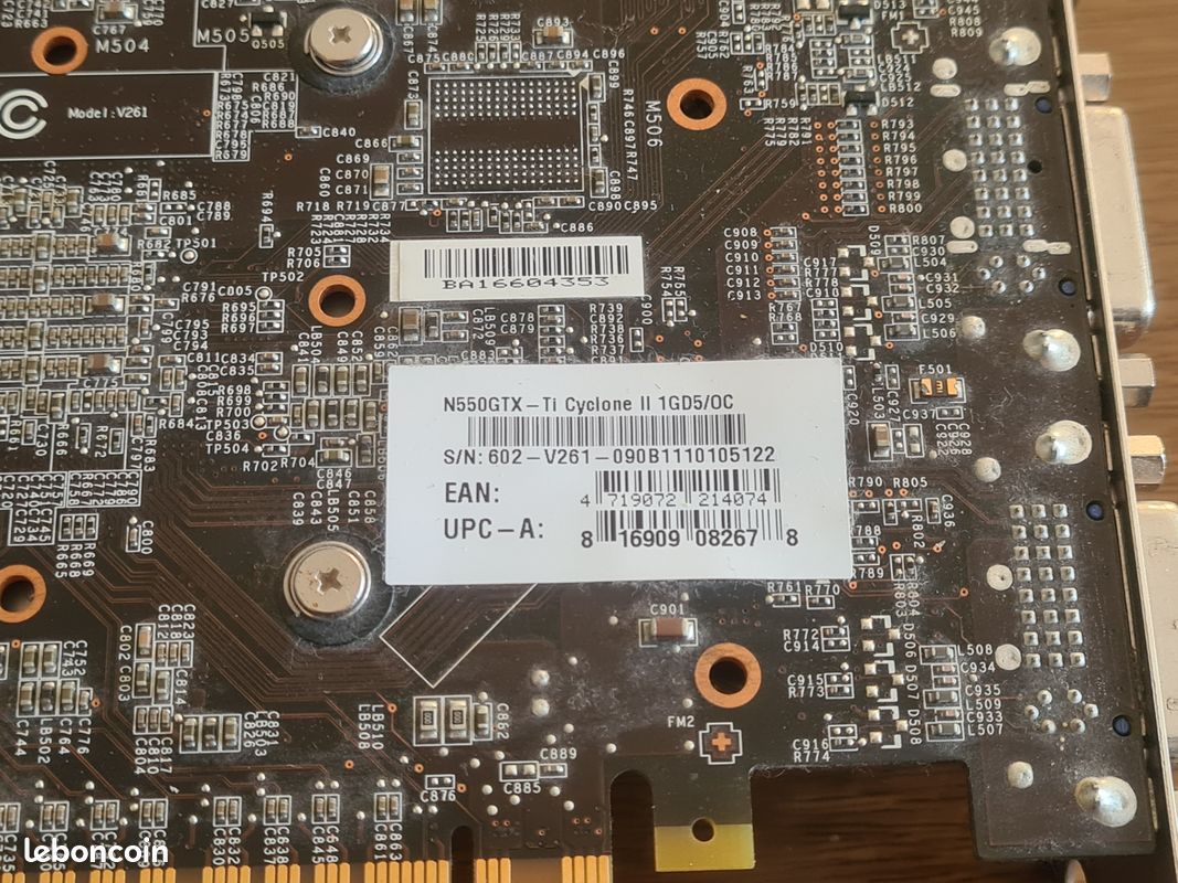Carte graphique msi cyclone II N550GTX Ti (image 4)