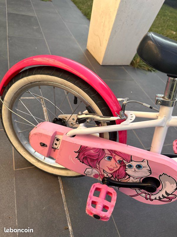 đČ VĂ©lo rose enfant DECATHLON 16 pouces âââ (image 7)