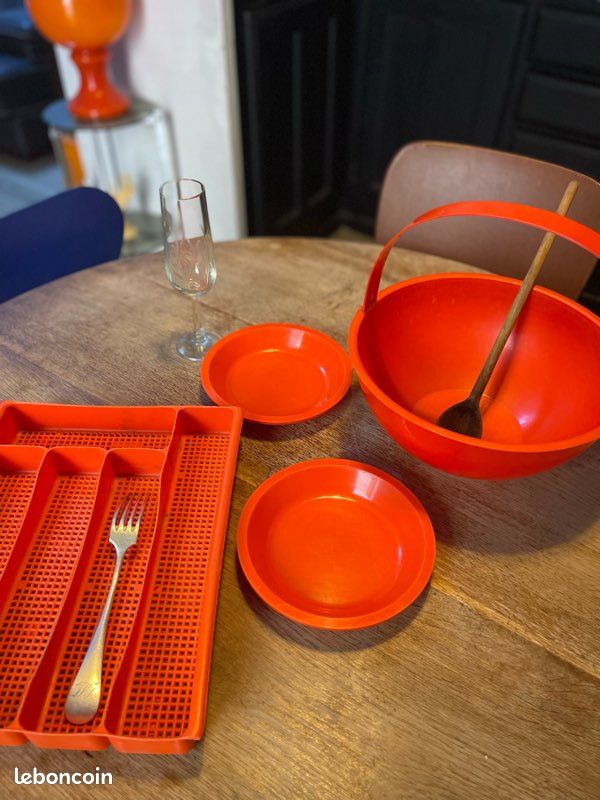 Range-Couverts Syla + Lot orange Vintage (image 7)