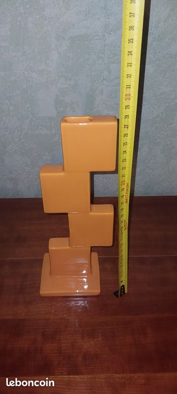 Objet de décoration design vintage orange – style années 70 (image 3)