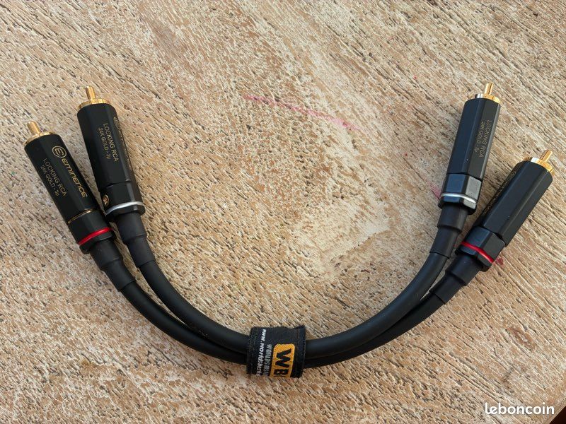 Câble de modulation RCA Gotham GAC-4/1 – Connecteurs Eminence – 25 cm (image 1)