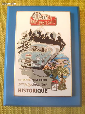 Automobile Club de Monaco - Plaque (1) - 85e Rallye de Monte-Carlo -WRC