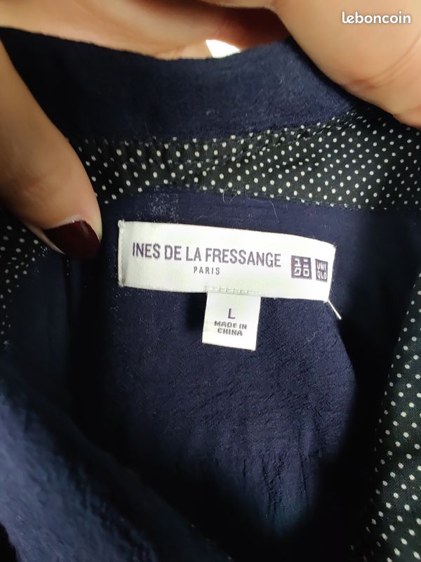Chemise bleu marine - Uniqlo x Ines de la Fressange - L (image 4)