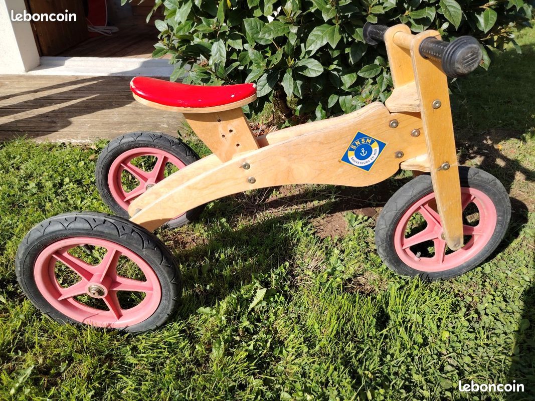 Draisienne en bois 3 roues (image 1)