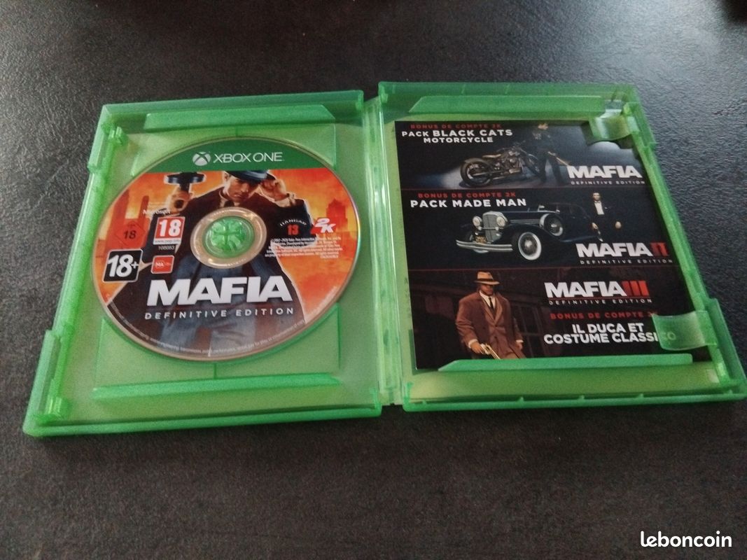Jeu Xbox One MAFIA: Trilogy - Édition Complète En Très Bon état, Boîte Et Notice Incluses