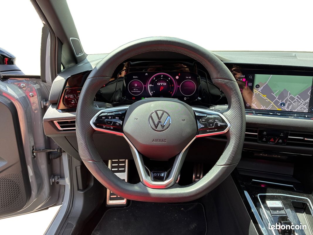 VOLKSWAGEN GOLF VIII 2.0 TDI 200 GTD DSG 200Ch Garantie 12 mois (image 13)