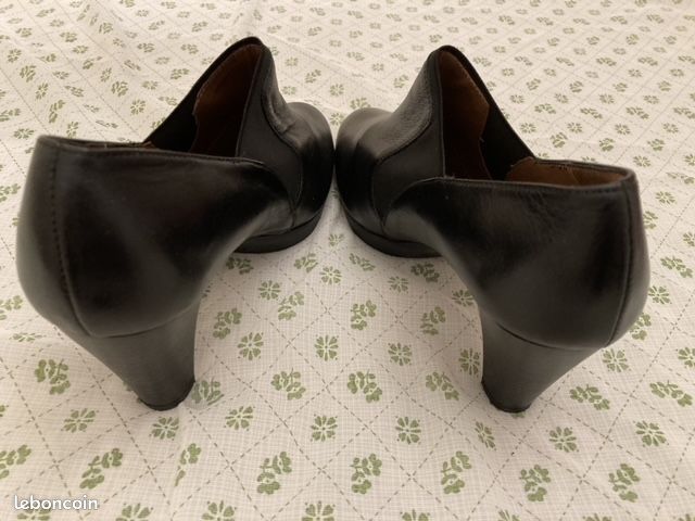 Bottines cuir noir (image 3)
