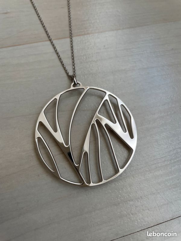 Perroquet Pendentif Georgette Chaîne Pendentif Rond 45 Mm