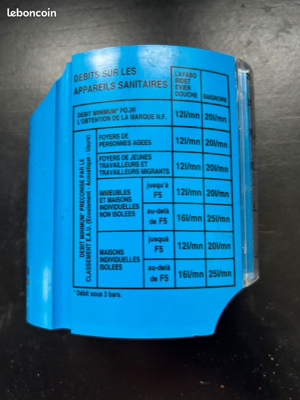 DEBIMETRE Mesure rapide débits d'eau 0 à 25 l/mn (image 7)