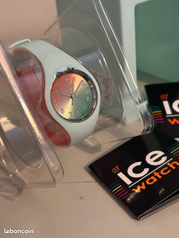 Ice watch duo chic aqua coral Montres Bijoux