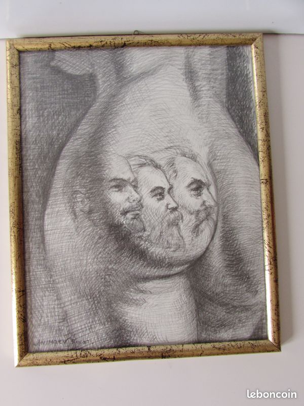 Rinat Animaev (1955) / Tatouage Philosophique / Dessin à L'Encre / 27 x 22 cm (image 6)