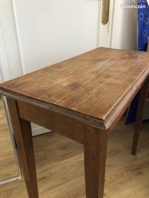 Petite table / desserte en vous massif vintage (image 2)