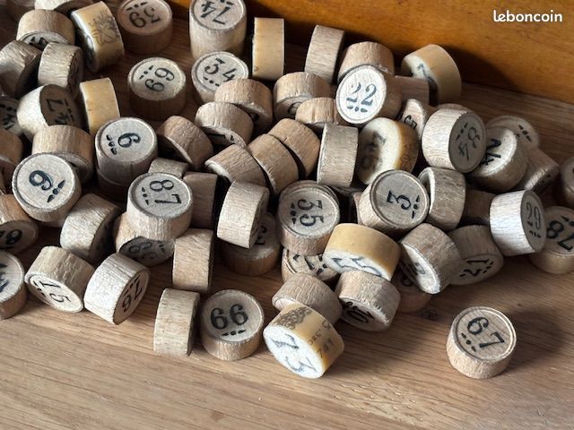 Ancien jeu de Loto Les Jeux Alain-Claude en bois vintage 30's 4 Ancien jeu de Loto Les Jeux Alain-Claude en bois vintage 30's 4