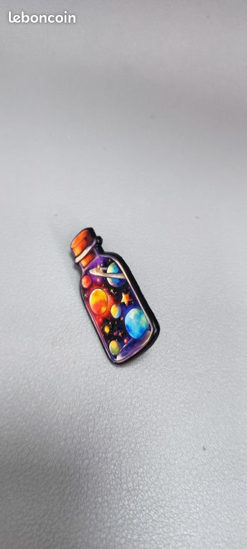 Broche émail Van Gogh Ciel étoilé - Cadeau créatif (image 2)
