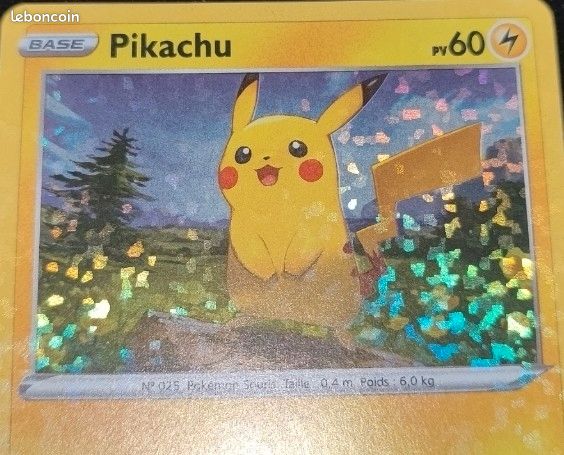 Carte pokmon franaise officielle Pikachu 7/15 promo Mac Donald's 2022 -  Collection