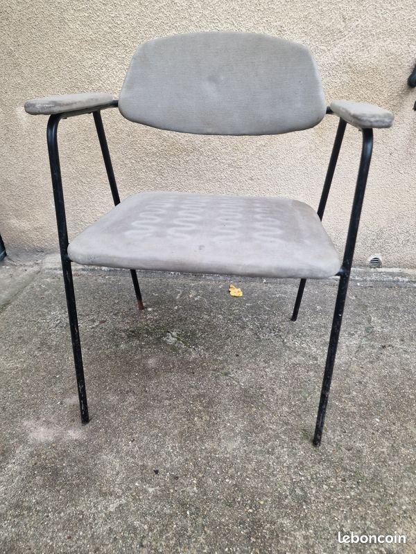Fauteuil steiner annees 50 a retapisser (image 4)