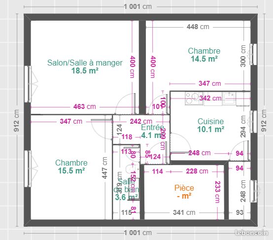 Appartement 3 pièces 69 m² · à Valence · 69 m² · 830 €/mois