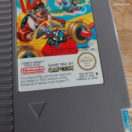 Jeu Tale Spin Sur NES - Version Française PAL - Complet (Boîte, Notice) - Très Bon état