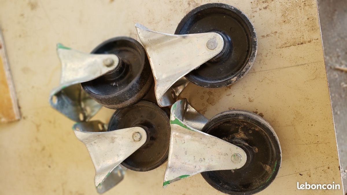 Roulettes de chariot fixes (image 2)
