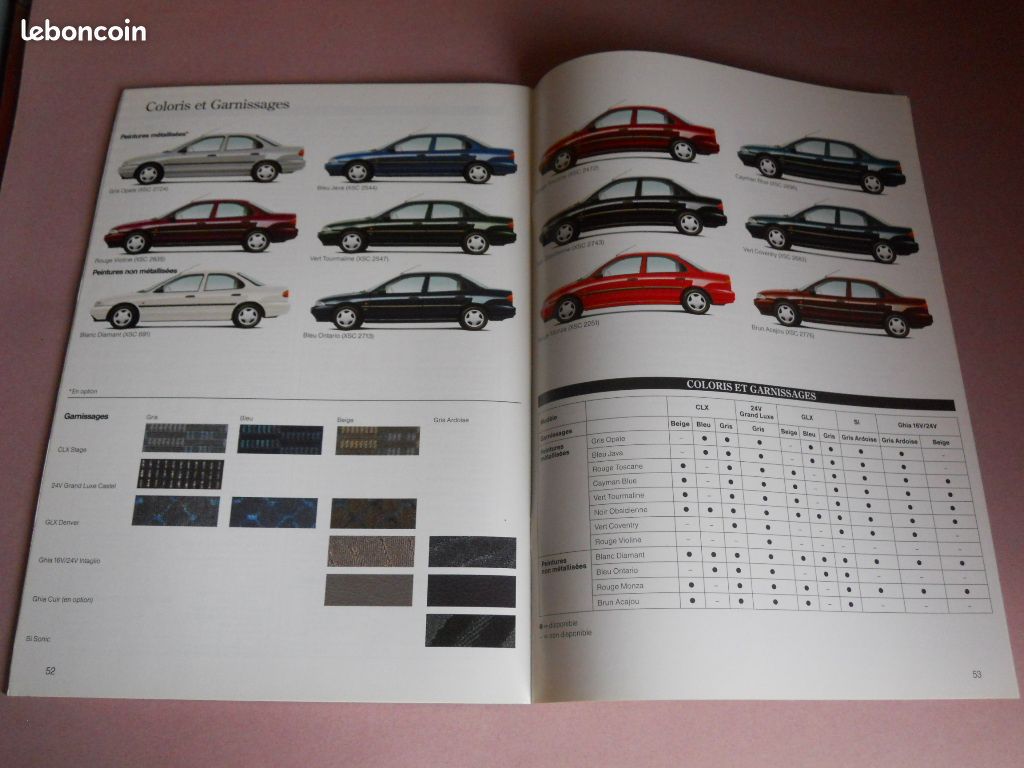 FORD MONDEO 4x brochures catalogues - éditions 1993 et 1994 (image 7)