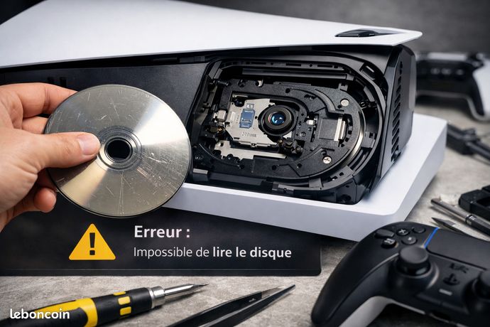 HURRISE Lecteur CD pour PS4 Lecteur CD de Console de Jeu Professionnel