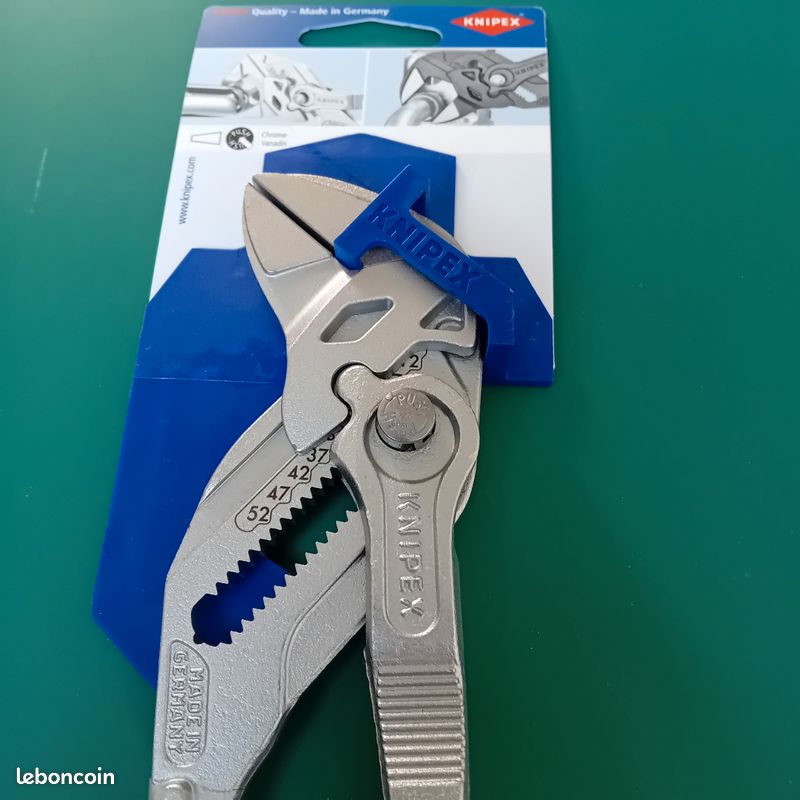KNIPEX Pince-Clé 250mm 86 03 250 + Mâchoires De Protection 86 09 250 V01 - Lot