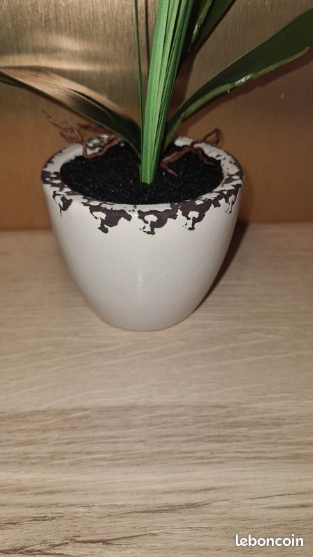 Fleur artificielle orchidée rose dans pot (image 11)